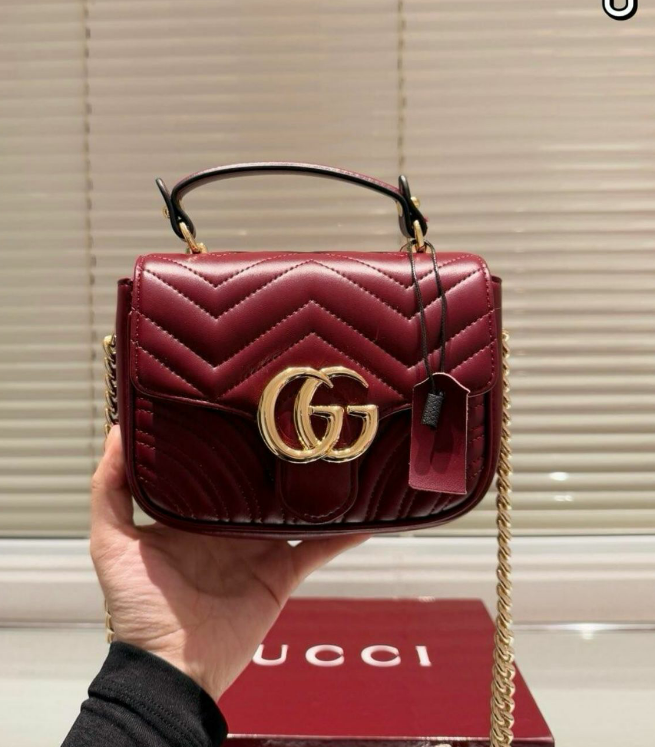 Gucci GG Marmont mini top handle bag