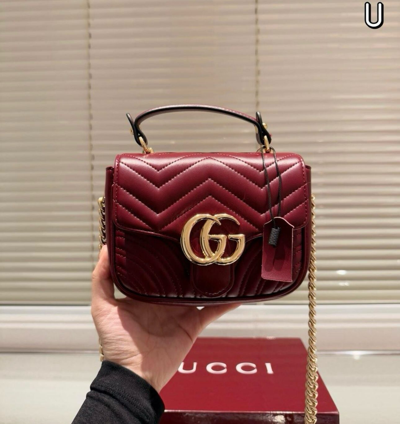 Gucci GG Marmont mini top handle bag