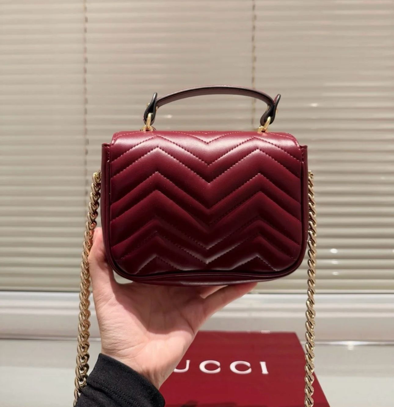 Gucci GG Marmont mini top handle bag