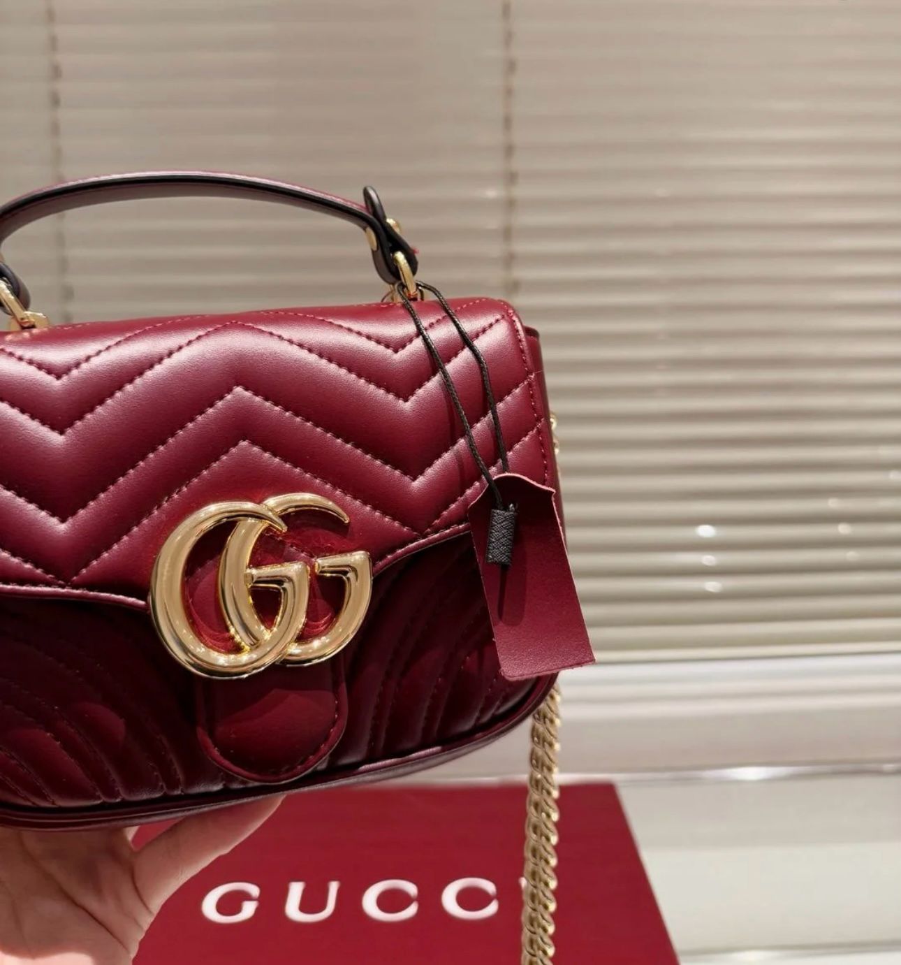 Gucci GG Marmont mini top handle bag